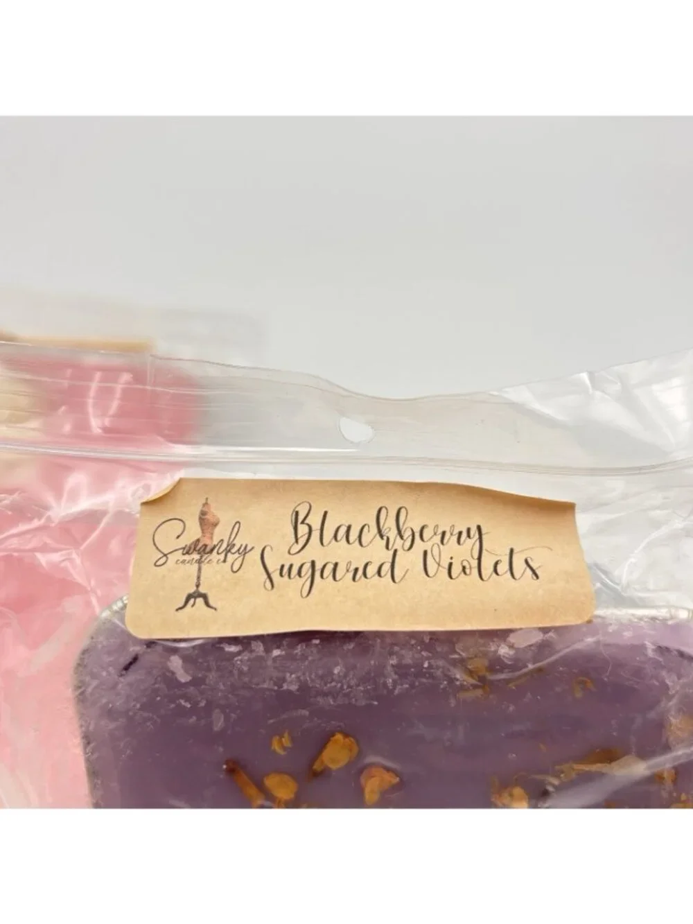 2 Swanky Candle Co Large Loaves Vendor Wax Melts Sugared Roses Blackberry Violet